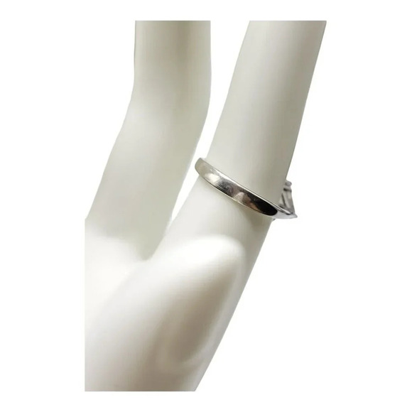 Charles Winston CWE Canary Yellow Clear Rhinestone Cocktail Sterling Ring Size 7 - Picture 5 of 6